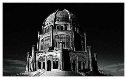Bahai Temple Wilmette, Illinois ,architectural print